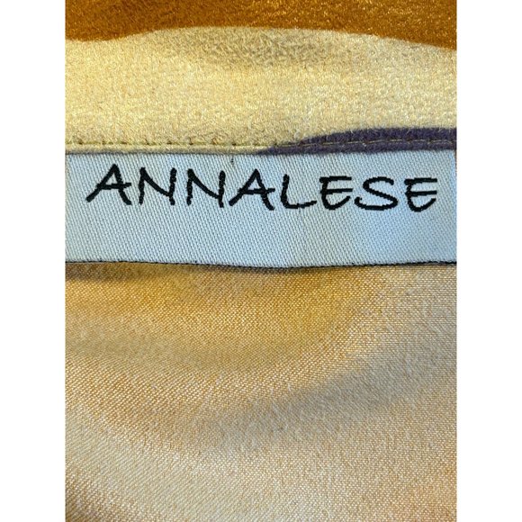 Annalese Jacket Women XS Retro Wavy Print Lace Tie Closure - Picture 8 of 8